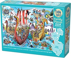 Rodinné puzzle Vikingská výprava 350 dielikov