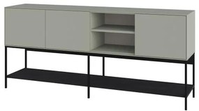 Komoda Houseland Amira 180 cm sivo-zelená