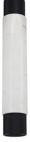 Závesné svietidlo Marble, 1x mramorové/čierne kovové tienidlo, w