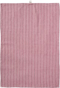 Ib Laursen Bavlnená utierka Linea Raspberry / Light pink 50 x 70 cm