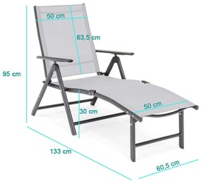 Lehátko comfort, sklopné a nastaviteľné
