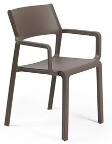 TRILL ARMCHAIR záhradná stolička s podrúčkami tabacco