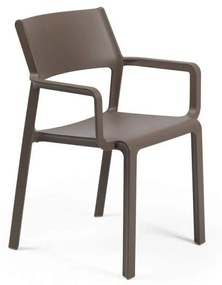 TRILL ARMCHAIR záhradná stolička s podrúčkami tabacco