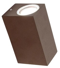 Sada 4 nástenných svietidiel hrdzavo hnedá 2-žiarovková IP44 - Baleno I