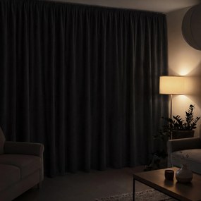 Goldea zatemňovací záves 100% blackout - tmavo sivý 270x200 cm