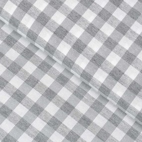 Biante Dekoračný štvorcový obrus Rebeka RE-019 Sivo-biela kocka stredná 90x90 cm