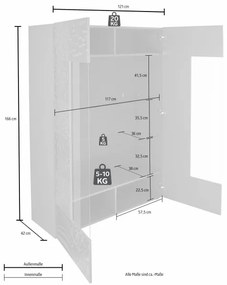 Vitrína ARIA dub sonoma