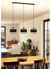 Eglo 43669 - Luster na lanku BAZELY 3xE27/40W/230V