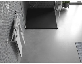 Mexen Bert, SMC štvorcová sprchová vanička 90 x 90 cm, čierna, 4K709090