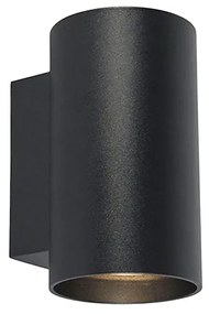 Inteligentné dizajnové nástenné svietidlo čierne vrátane 2 Wifi GU10 - Sandy