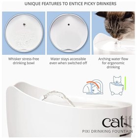Fontána pre mačku ø 22 cm Catit Pixi – Plaček Pet Products