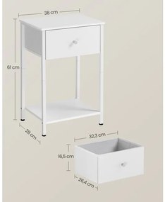 Set 2 nočných stolíkov LGS221W14