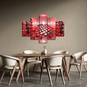 Obraz tlačidlové abstrakcie (150x105 cm)
