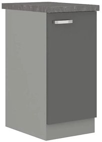 Skrinka do kuchyne Grey 40d 1f bb sivá