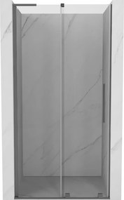Mexen Velar L, posuvné sprchové dvere do otvoru 100 cm, 8mm číre sklo, brúsený grafit, 871-100-003-01-95