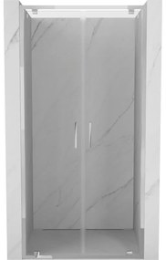 Mexen Exo, dvojité krídlové sprchové dvere 80x200 cm, 6mm číre sklo, chrómový profil, 8182-080-000-01-00
