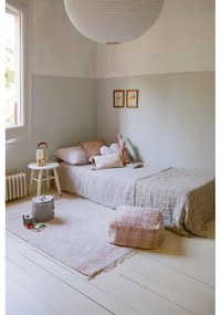 Svetloružový taburet Vichy Rose – Lorena Canals