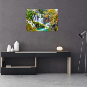 Obraz - Národný park Plitvické jazerá (70x50 cm)