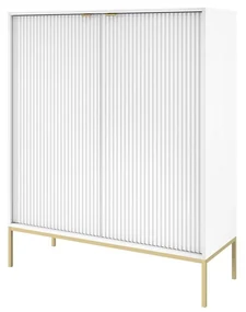 Vysoká komoda Mijano Gold MK104, Farby:: biela