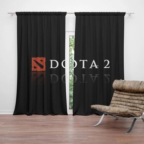 Sablio Záves DOTA 2 Čierna: 2ks 140x250cm