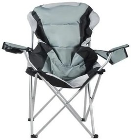 Malatec 2300 Záhradná a kempingová stolička čalúnená šedá