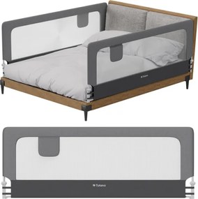 Bezpečnostná zábrana na posteľ Cover 30 sivá 200 cm