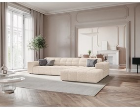 Krémová rohová pohovka (pravý roh) Chicago – Cosmopolitan Design