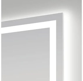 Zrkadlo do kúpeľne LED strieborné Saturn 80x60 cm