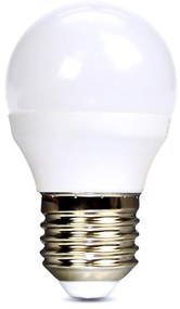 SOLIGHT LED žiarovka miniglobe matná G45 6W, E27, 3000K, 510lm