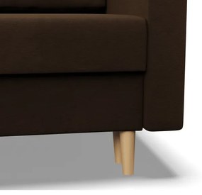 Rohová rozkladacia sedačka BLANK Comfort ľavá, hnedá
