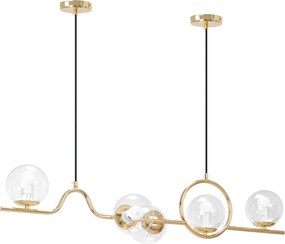 Toolight Toolight, stropné svietidlo 5xE27 APP1023-5CP, zlatá, OSW-05560