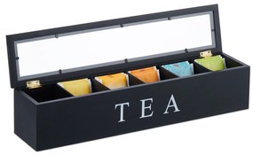 Bambusová krabička na čaj so 6 priehradkami RD47499