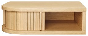 Nočný stolík v dekore duba v prírodnej farbe Farsta - Woodman
