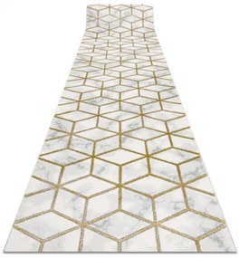Behúň EMERALD exkluzívne 1014 glamour, štýlový kocka krém / zlato Veľkosť: 70 cm