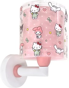 Dalber 41259 - Detská nástenná lampa HELLO KITTY&FRIENDS 1xE27/15W/230V ružová