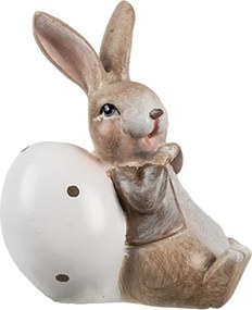 Veľkonočné dekorácie králik s vajíčkom - 6*4*8 cm