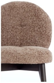 Hnedé čalúnené jedálenské kreslá v súprave 2 ks Sinosa – Light &amp; Living