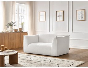 Biela pohovka z textílie buklé 170 cm Giorgia – Bobochic Paris