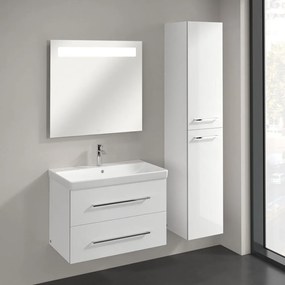 VILLEROY &amp; BOCH Avento závesná vysoká skrinka, 2 dvierka, pánty vpravo, 350 x 372 x 1760 mm, Crystal White, A89401B4