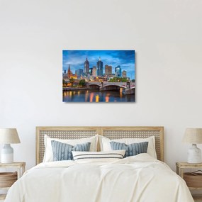 Sklenený obraz mesta Melbourne (70x50 cm)