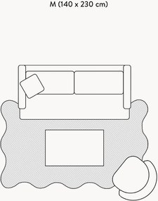 Ručne tkaný koberec Wavy