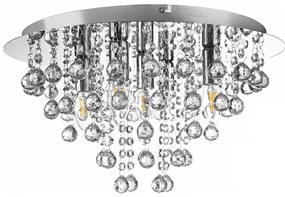 Globo 63040506 - Stropné svietidlo LONDON 5xE14/40W/230V pr. 46 cm lesklý chróm