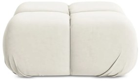 Biela zamatová modulárna podnožka Lokua – Makamii