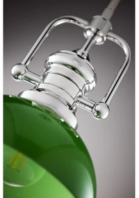 Jupiter 2071 - Luster na tyči PLATINO 1xE27/15W/230V zelená/lesklý chróm