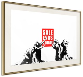 Artgeist Plagát - Sale [Poster] Veľkosť: 30x20, Verzia: Zlatý rám s passe-partout
