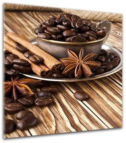 Obraz Styler Glasspik Coffee, 30 × 30 cm