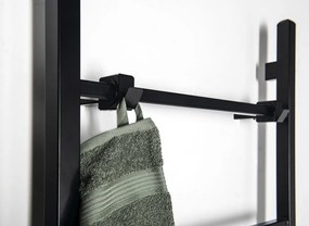 Sapho Sapho, BARBO elektrický sušiak uterákov, hranatý, 600x1600mm, 160 W, čierna mat, BB906