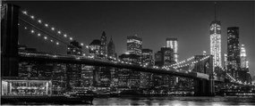 Obraz Brooklyn mosta v New Yorku (120x50 cm)
