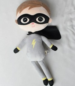 Handrová bábika Metoo Super Boy  - sivá 50cm