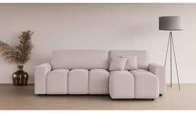 Béžová rozkladacia rohová pohovka (variabilná) Luki – Ropez